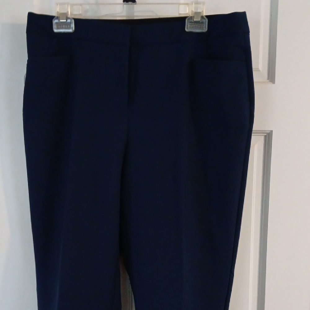 INC International Concepts Navy Straight Leg Dress Pants